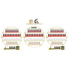 3Pcs Wall-Mounted Nail Salon Display Stand Gold Round Nail Polish Storage Rack — photo 4