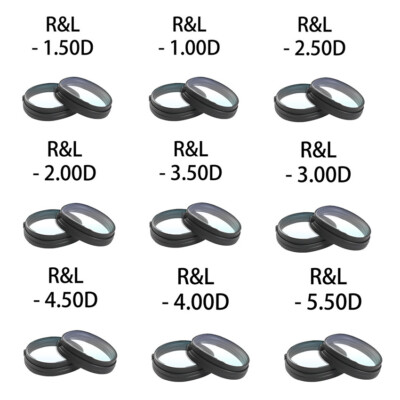 1pair Magnetic -1.0D to -6.5D Myopia Anti-Blue Light Lens For Quest 2 VR Glasses