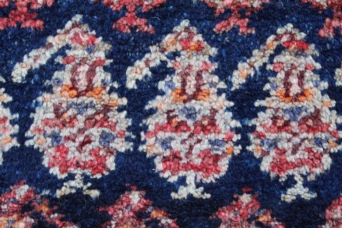 Vintage Hand Made Traditional Oriental Wool Blue Grey Long Runner 300x108cm - Picture 9 of 13