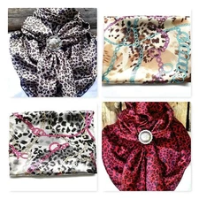 Wild Rag Scarf Cowboy Scarves Buckaroo Bandana Western Cowgirl Silky Leopard