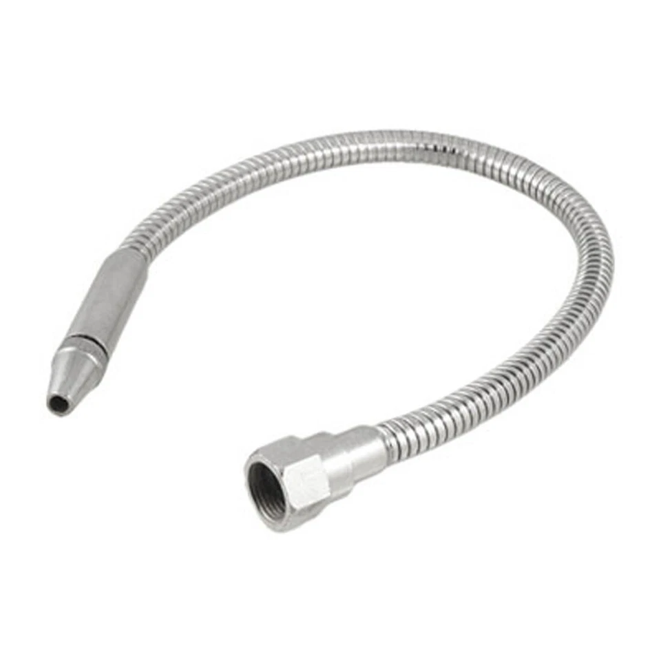 FIPUX 1/2BSP Thread 15/64" Round Nozzle Metal Coolant Oil Hose for Lathe CNC Machine