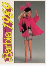 1991 Action/Panini Another First For Barbie 1989 #170 Barbie Paris Pretty 1