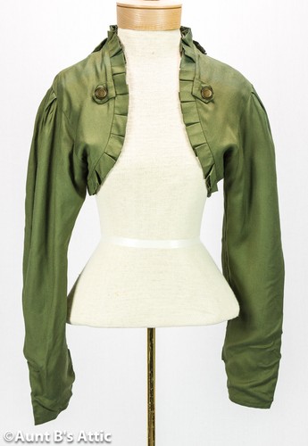 Steampunk Shrug Jacket Olive Green 