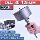 30-125mm CORE DRILL BIT SDS PLUS HEX TCT Concrete Masonry Cutter Pilot Drill Set