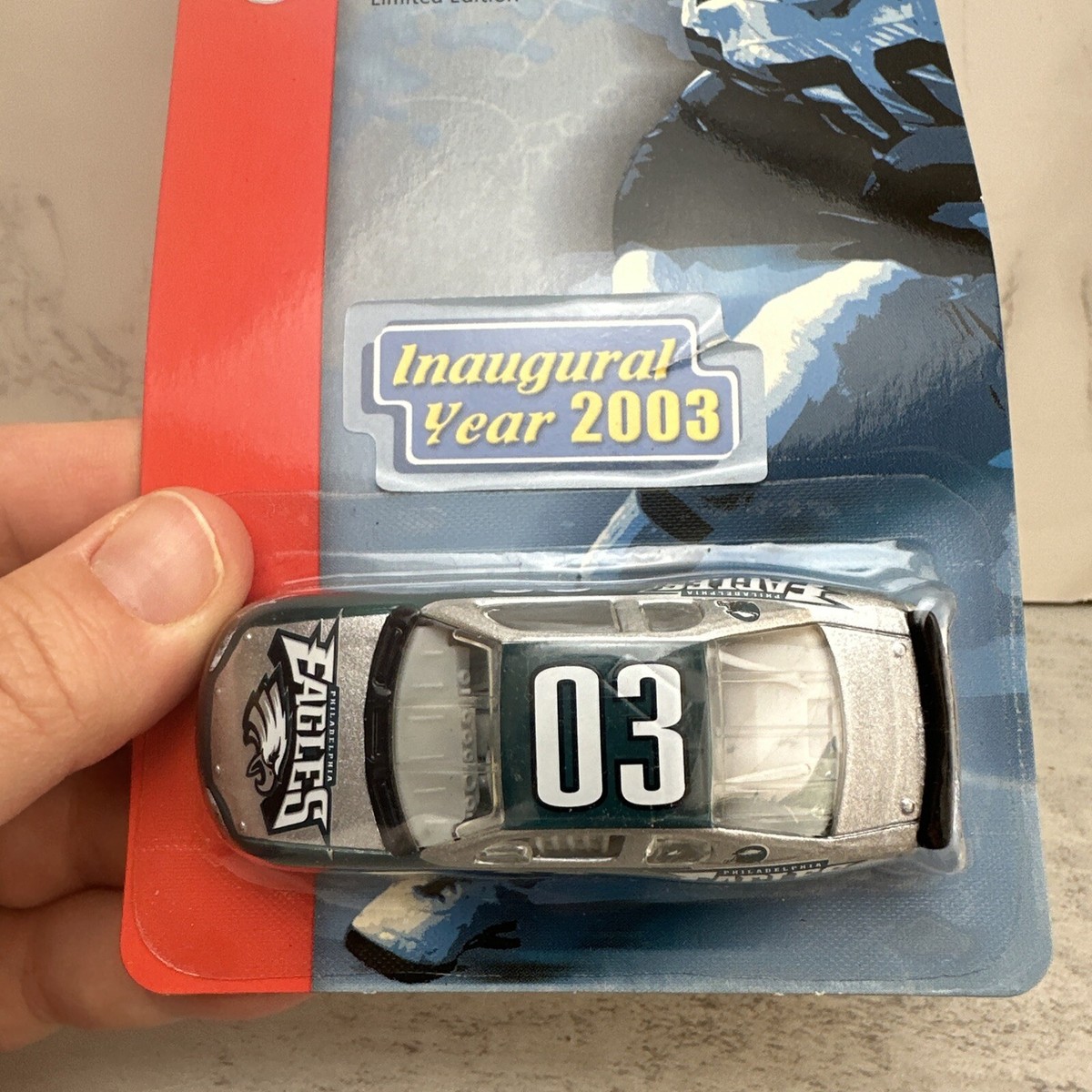 Deadstock VTG Philidelphia Eagles 1:64 Scale Stock Car Die Cast  display picture 1