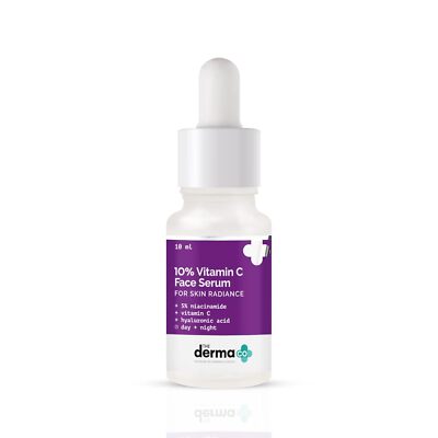 The Derma Co 10% Vitamin C Gesichtsserum mit Vitamin C, 5% Skin Radiance 10ml