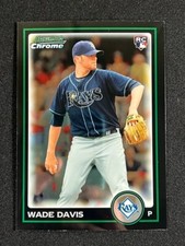 2010 Bowman Chrome Wade Davis #BDP13 Rookie Base Tampa Bay Rays