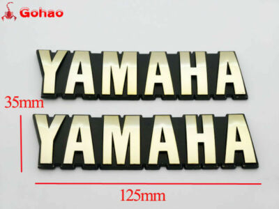 Gold Oil Petrol Tank Emblem Badges for Bikes FS1 SR125 SR185 XS1100 XV500 XZ550