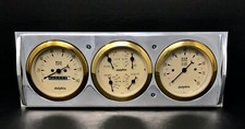 1941 1942 1943 1944 1945 1946 Chevy Truck 3 Gauge Cluster Gold
