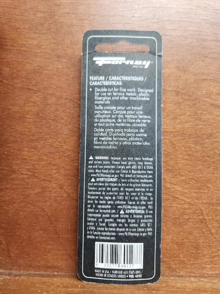 Rebarba de carboneto de tungstênio Forney 60127 com haste de 1/4 de polegada, ponta de árvore, 3/8 polegadas - Imagem 2 de 2
