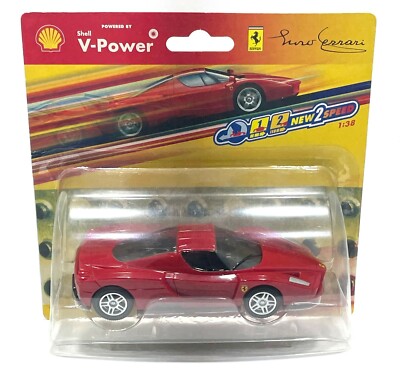 SHELL V-POWER FERRARI ENZO UNOPEN RED MODEL CAR 1:38 SCALE | eBay