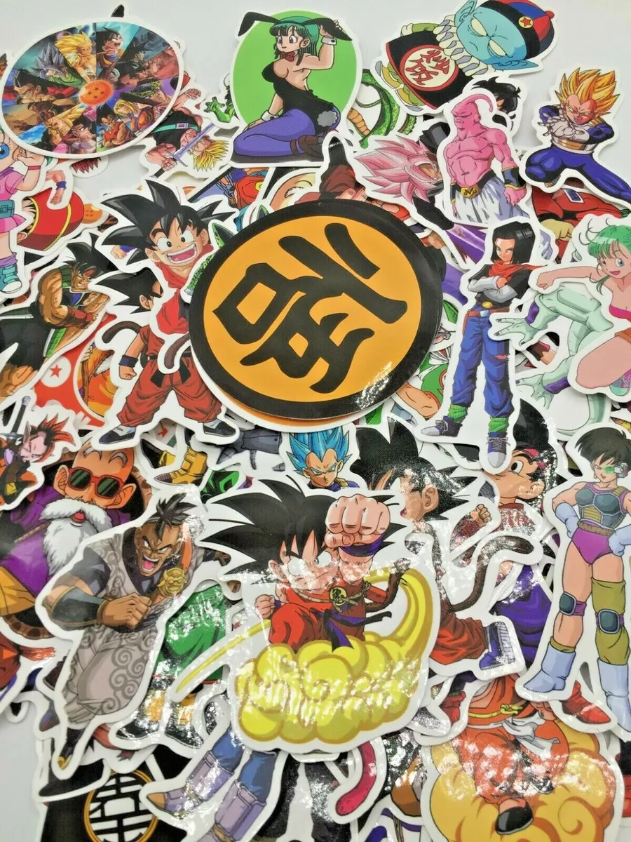 100Pc Anime Dragon Ball Z Super Saiyan Goku Vegeta Piccolo Pan Sticker DBZ