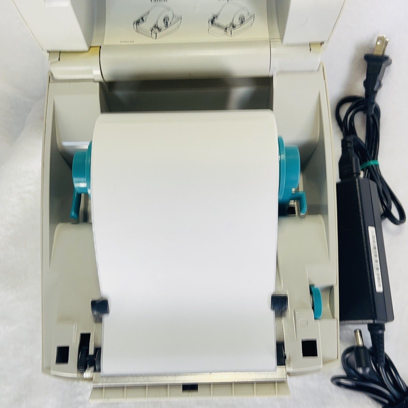 Zebra LP2844 Label & Barcode Thermal Printer W/ Power Supply, And