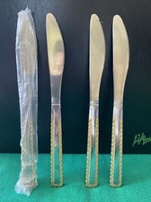 4 coltelli per posate SOLIGEN GERMANY 18/10 acciaio inox e ORO accento