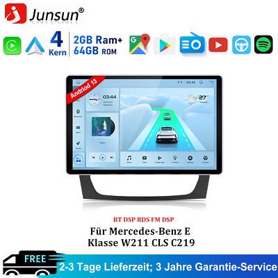 13.1'' Für Mercedes Benz CLS E-Class W211 W219 Andriod 13 Autoradio GPS WIFI DAB+