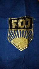 DDR Original FDJ Bluse / Freie Deutsche Jugend/ Gr.34 / Eichsfeld Konfektion