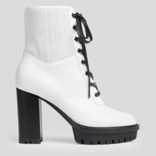 $1,350 NIB Gianvito Rossi White Martis Platfo...