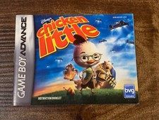 Chicken Little Gameboy Advance Instruction Manual Only