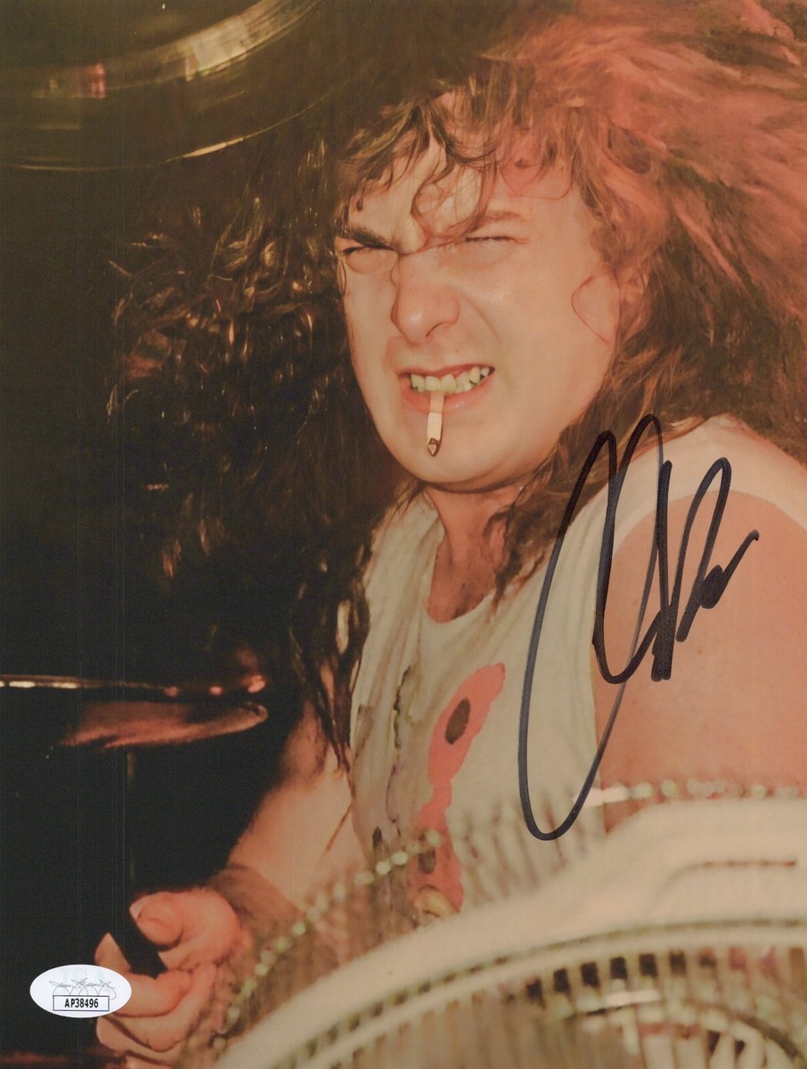 CHUCK BEHLER Hand Signed 8x10 Photo MEGADETH Authentic Autograph