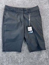 Nike Dri Fit Shorts Womens Size 2 Modern Rise Golf Chino Slash Pocket Black NWT