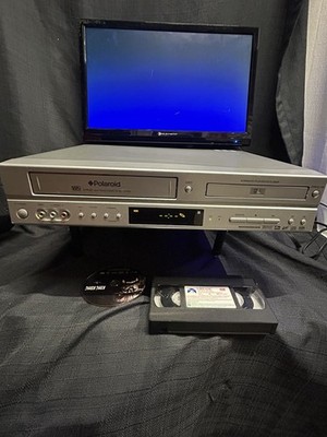 Polaroid DVC-2000 4 Head Hi-Fi Stereo VCR DVD Player | No Remote |