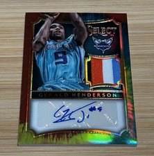 2014-15 Select Patch Auto Tie-Dye Prizm #39 Gerald Henderson Hornets No. 08/25.