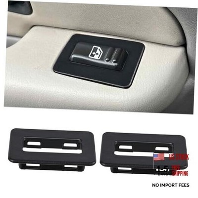 2PCS Rear Power Window Switch for Silverado for Escalade 2000-2002（2PCS Black)