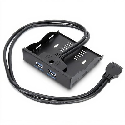 FFD2USB N02 Floppy Front Panel 3.5inchs Computer Case Floppy Bay 19 Pin to 2 ...