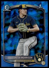 2025 Bowman Draft Sapphire Edition Jacob Morrison #BDC-42 Milwaukee Brewers