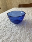 Vintage Pyrex Cobalt Blue 3 Cup Ribbed Glass Mixing Bowl