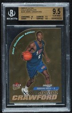 2000-01 Fleer Ultra Rookie Gold Medallion Jamal Crawford BGS 9.5 GEM MINT 00lu