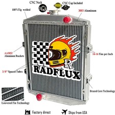 Oem#ch13963 Ch18416 Aluminum Radiator Fit John Deere 1050 Compact Tractor 2 Rows