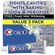Crest Plus Baking Soda & Peroxide Teeth Whitening Toothpaste,Mint, 5.7 oz,3 Pack 0.47 per gallon