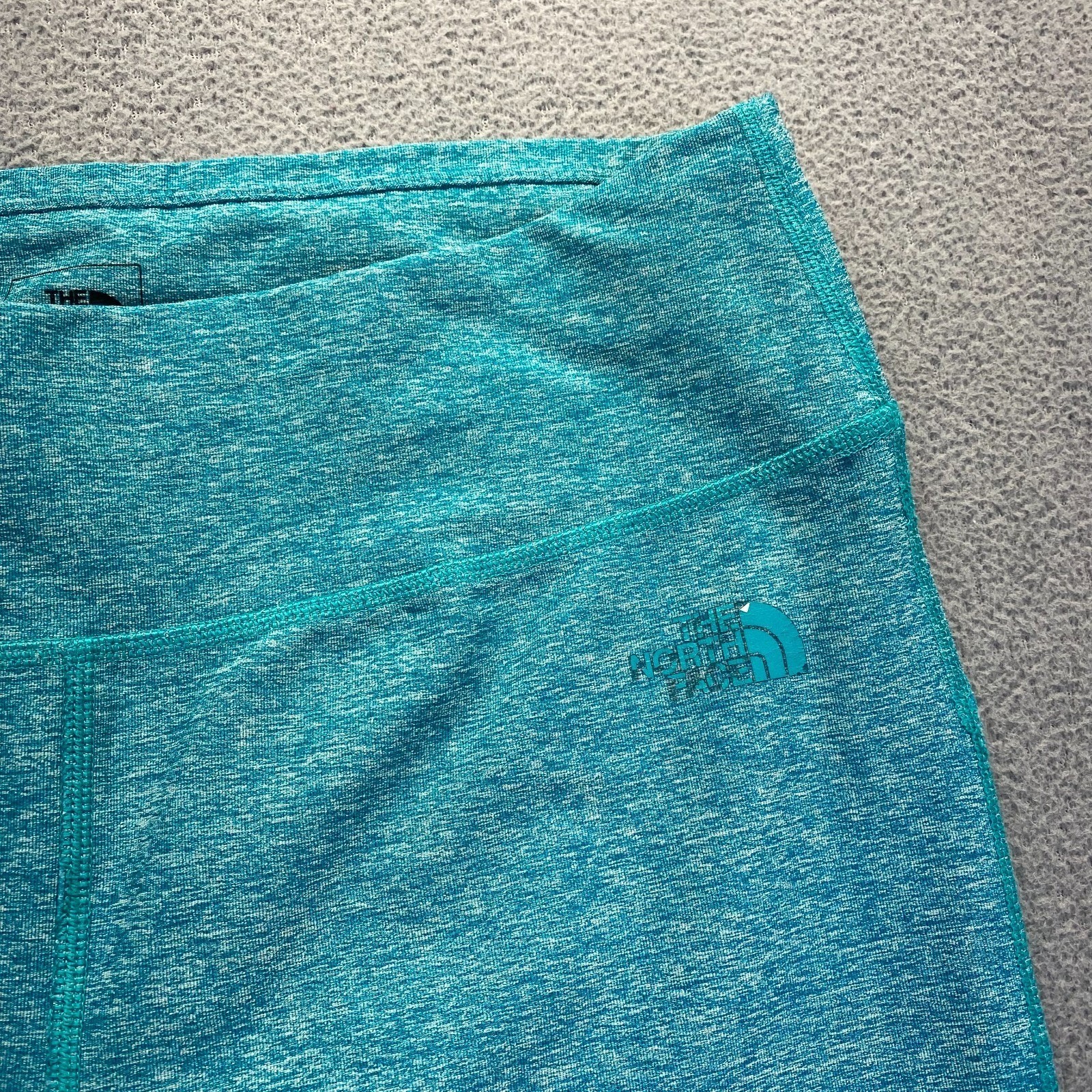 North Face Women’s Green Yoga Stretchy  Leggings W/ Wide Stitching Sport Size M thumbnail 12