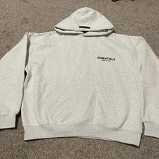 Essentials Fear Of God Hoodie Mens Size XL Pullover Sweatshirt Heather Oatmeal