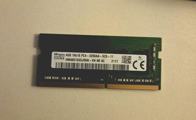 SK Hynix 4GB DDR4 RAM SO-DIMM Laptop Arbeitsspeicher 3200MHz (PC4-3200AA)