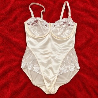 MARKS & SPENCER PELUCHE POLIAMIDA SEDOSO CUERPO LENCERÍA 36D BODY LEOTARDO M&S