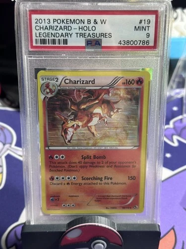 2013 Charizard B & W Legendary Treasures Holo Pokemon Card 19/113 PSA MINT 9