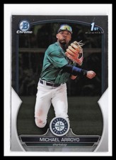 2023 Bowman Chrome Prospects #BCP-63 Michael Arroyo Seattle Mariners RC 1st 9