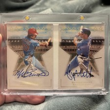 🔥 MIKE SCHMIDT GEORGE BRETT 2023 America's Pastime Baseball Dual Auto Book  /7