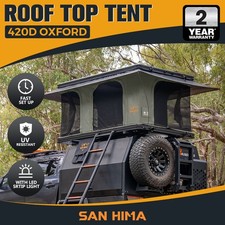San Hima Gibb Rooftop Tent Hardshell With Ladder Outdoor Waterproof Camping 4WD