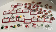 1988 Fibre Craft Wood Craft items & other miniatures - Christmas - 43 Total pcs