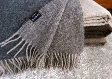 Wolldecke 140x200cm  Schurwolle Plaid Kuscheldecke Decke 100% Wolle