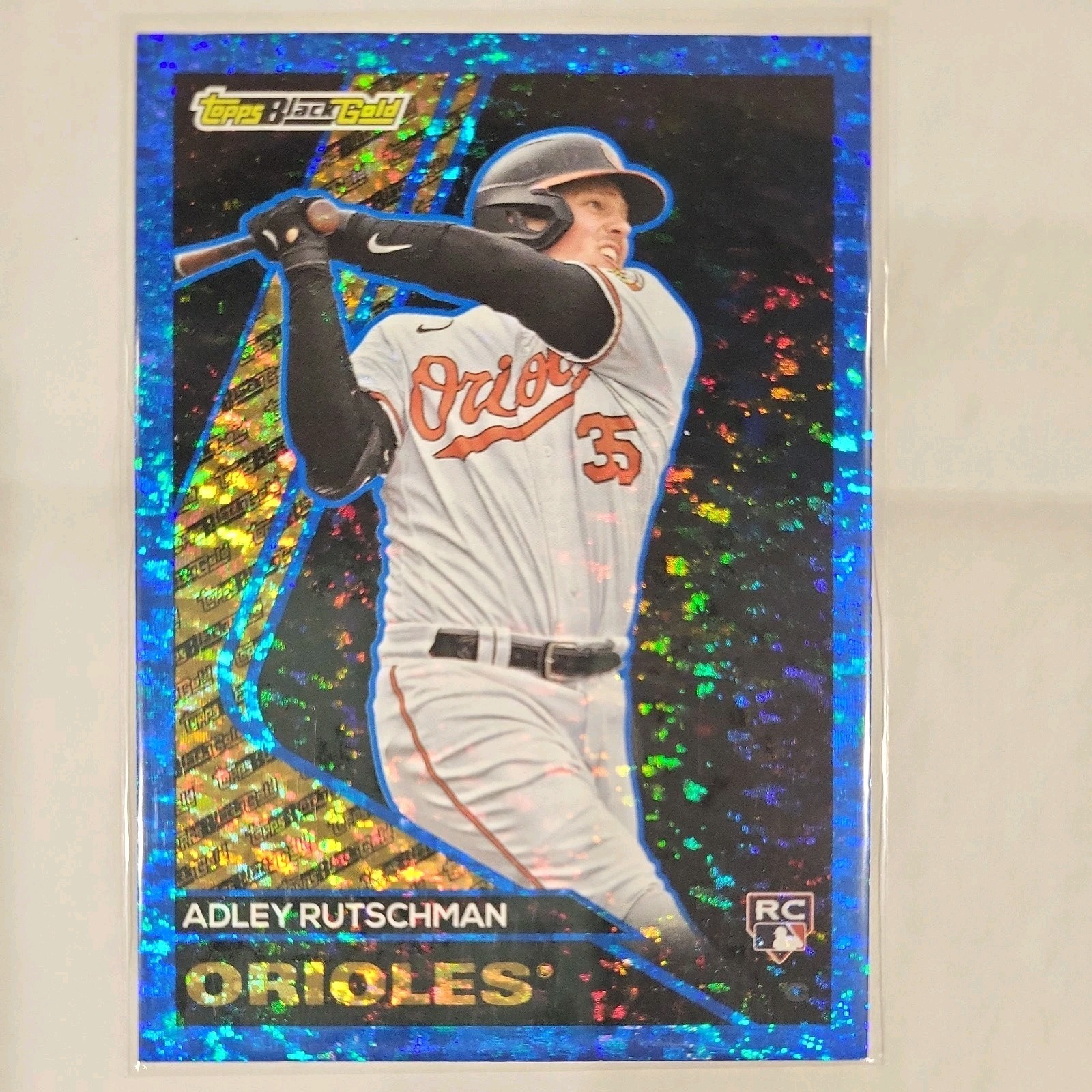 2023 Topps Update Black Gold Rookie Adley Rutschman RC Blue #BG-1