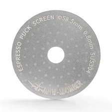 58.5mm Espresso Puck Screen with Round Hole Metal Espresso Filter 0.8mm Thick...