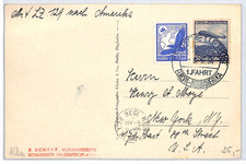ZEPPELIN LZ 129 Postcard Britz Horseshoe Estate 1936 Germany {samwells}PZ228