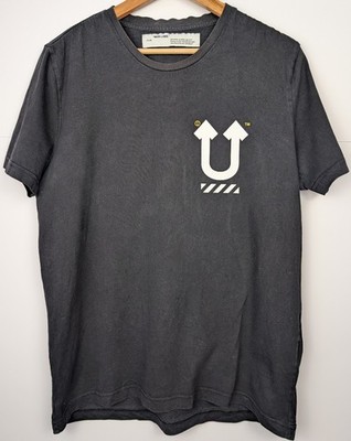Off White c/o Virgil Abloh T-Shirt Herren XL Schwarz Kurzarm Grafikdruck