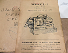 Blackstone diesel R.P S.P hit and miss stationary engine