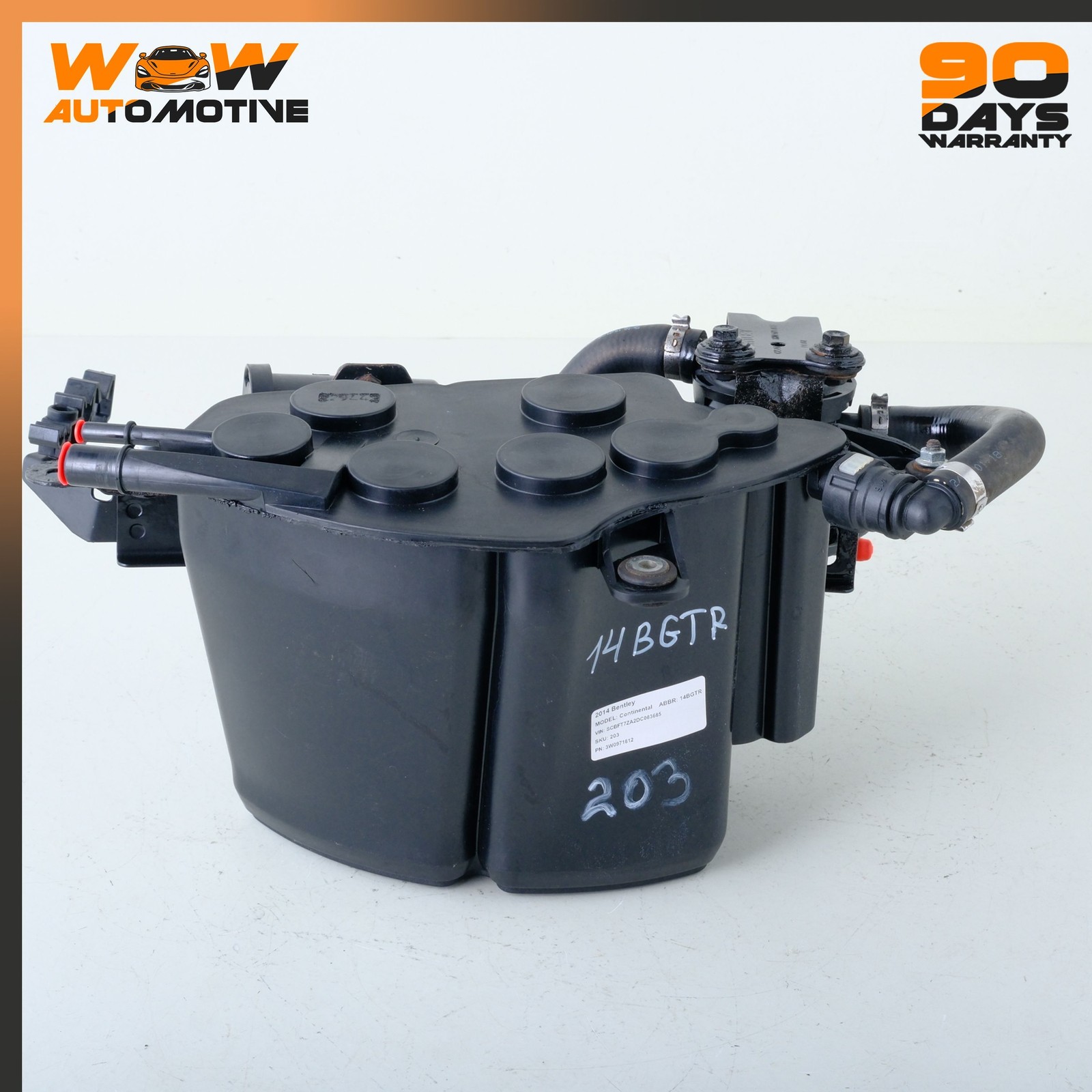 Bentley Continental GT 2004-2019 Rear Right Vapor filter box Charcoal