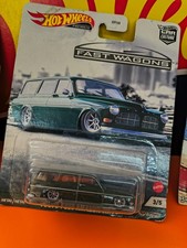 W9-33 HOT WHEELS CAR CULTURE - VOLVO P220 AMAZON WAGON - 2020 - REAL RIDERS